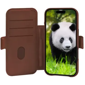 Comparateur de prix : DBramante1928 Lynge iPhone 17 Air Book Case Cuir Brun
