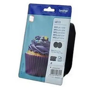 Brother LC123BK - pack de 2 - à rendement élevé - noir - originale - cartouche d'encre pas cher