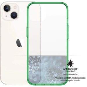 PanzerGlass Panzer Glass ClearCase Groen kleur Hoesje voor iPhone 13 / iPhone 14 - Lime - Anti-Bacterial pas cher