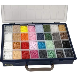 Creativ company Rocailles, afm 6/0+8/0+15/0, d: 1,7+3+4 mm, 32x100 gr pas cher