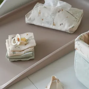Lot de 2 langes imprimé en mousseline Woodland (70x70 cm) pas cher