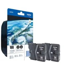 Brother LC985BKBP - pack de 2 - noir - originale - cartouche d'encre