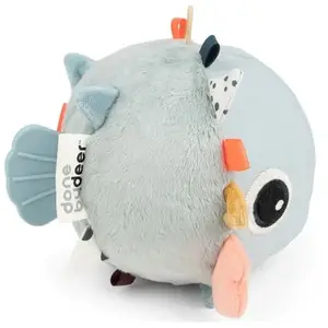 Done by Deer Balle d'éveil poisson Puffee bleu (12 cm) pas cher