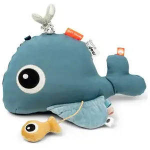 Done by Deer Peluche d'activités avec miroir baleine Wally pas cher