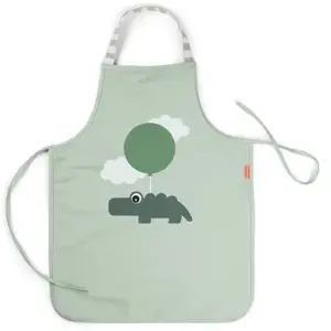 Done By Deer Tablier enfant imperméable Happy clouds Vert pas cher
