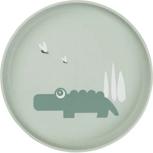 Done By Deer Assiette Croco Vert
