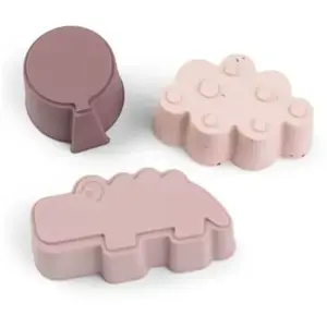Lot de 3 moules en silicone Happy clouds Rose pas cher