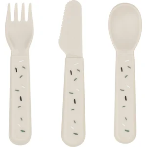Done By Deer Set de 3 couverts Confetti Sable pas cher