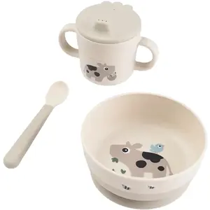 Foodie coffret premier repas ventouse Tiny farm Sable pas cher
