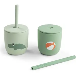 Done By Deer Silicone Rietjesbeker 2st | Playground Green pas cher