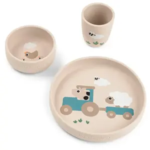 Done By Deer Stick & Stay Dinner Set | Tiny Farm Sand pas cher