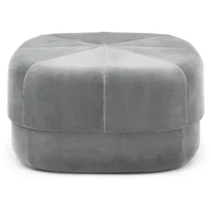 Normann Copenhagen Circus Pouf/tabouret Gris/velours Ø 35 x 65 cm