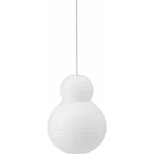 Normann Copenhagen Abat-Jour Puff Bubble Papier Blanc / Papier De Riz - Ø 35 X H 50 Cm - Normann Copenhagen