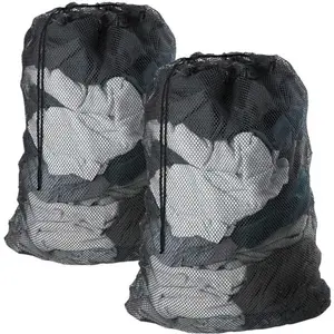 DLZAOAO Sac a Linge Filet Linge- Filets de Lavage Proteger Les Vetements a Laver en Machine - Noir (2 Pcs) pas cher