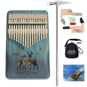 Kalimba piano à pouce 17 touches en bois acajou parfait pour debutants...Vendu parfnac-be