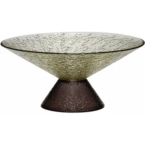 Bonbon Glass Bowl Large Green/Brown
