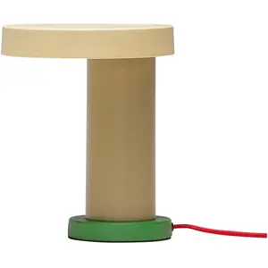 Hübsch Lampe de table Hubsch Interior Magic - vert/ocre/sable - 30x25x25 cm pas cher