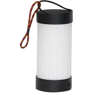 Lampe De Table En Verre Noir Et Blanc
