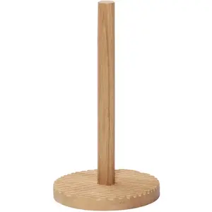 HÜBSCH INTERIOR - FSC® eiken keukenrolhouder hout - Ø15xh28cm pas cher