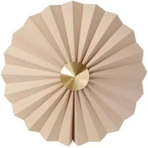 Hübsch Hubsch Wandlamp textiel metaal - zand/messingVendu parcdiscount