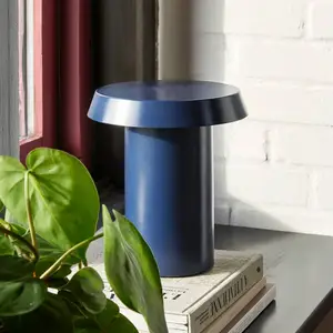Hübsch Keen Table Lamp Dark blue pas cher