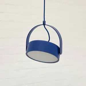 Hübsch Stage Pendant Blue pas cher