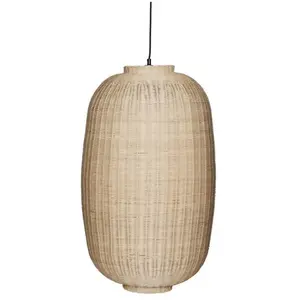 Hübsch Chand Pendant Oval Natural pas cher