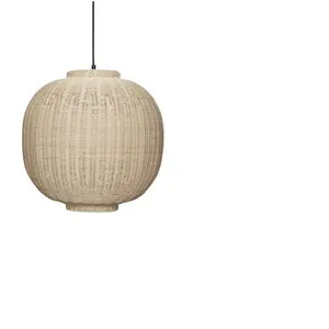 Hübsch Chand Pendant Round Natural pas cher