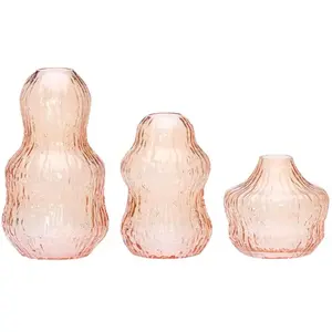 Hübsch, Vase, Fuyu Vasen Orange (3er Set) (3x, 1.06 l) pas cher