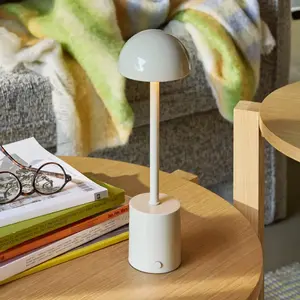 Hübsch, Lampe de table, Taten Tragbare Lampe Sandfarben pas cher