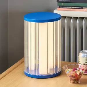 Hübsch, Lampe de table, Aru Tischlampe Blau pas cher