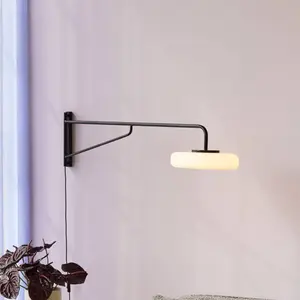 Hübsch wandlamp Sway zwart