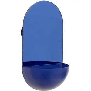 Miroir mural Hubsch Interior Arch - bleu - 20x10x35 cm pas cher