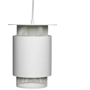 Hübsch Hubsch Hanglamp wit metaal mesh pas cher