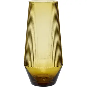 Vase Hubsch Interior Ripple - jaune - 9x26 cmVendu parrakuten
