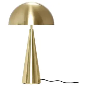 Comparateur de prix : HÜBSCH INTERIOR - Geborsteld messing tafellamp - ø35xh52cm