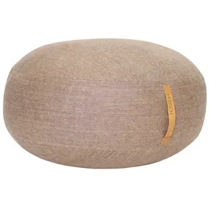 Pouf en laine Hubsch Interior Mochi - marron - 70x35 cm pas cher