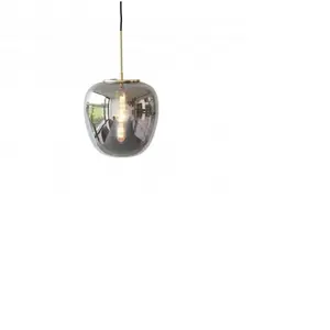 Furnified - Hübsch - Hanglamp Mirror/Messing Ø30×28cm pas cher