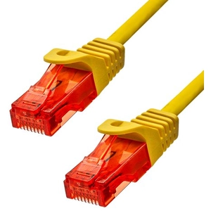 Comparateur de prix : ProXtend - Cordon de raccordement - RJ-45 (M) pour RJ-45 (M) - 3 m - 6 mm - UTP - CAT 6 - sans halogène, sans crochet, bloqué - jaune