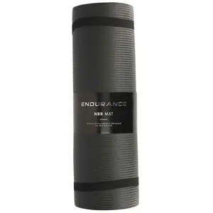 Tapis de Yoga - ENDURANCE - 4 mm - Noir pas cher