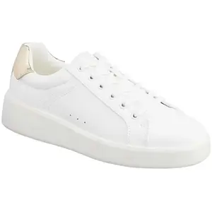 ONLY SHOES Onlsoul-4 PU Sneaker, Basket Femme, White Detail W Gold, 39 EU pas cher