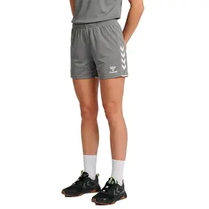Hummel Damen Core 2.0 Shorts 230831 Steel Gray/White-XS pas cher