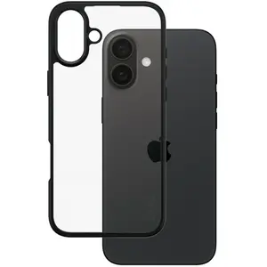CARE by PanzerGlass - Coque de protection pour téléphone portable - vaisseau amiral - compatibilité avec MagSafe - polyuréthanne thermoplastique (TPU), polycarbonate - noir - pour Apple iPhone 16 Plus pas cher