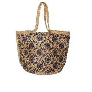 Sac - PIECES - Pckleo Sww - Toile de Jute - Bleu/Rouge - Einheitsgröße pas cher