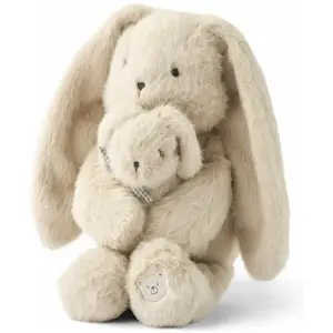 LIEWOOD Berto peluche lapin maman et bébé écru TU pas cher