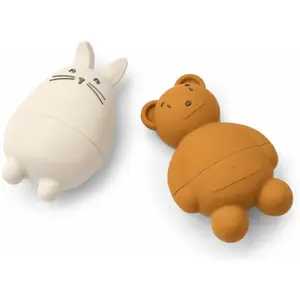 LIEWOOD Lot de 2 animaux de bain Duncan blanc TU pas cher