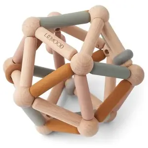 Liewood Balle de préhension 2 en 1 Annemette Mustard Multi Mix pas cher