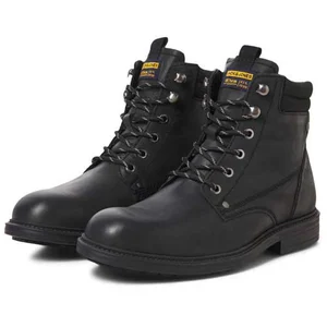 JACK & JONES Bottines à lacets Jfwsolomon en cuir pour homme, anthracite, 44 EU pas cher