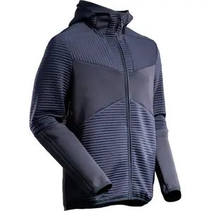 MASCOT Customized Fleece capuchontrui rits - 22603-681 - donkermarine - maat XL pas cher