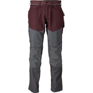 Mascot Customized Broek met kniezakken 22479-230 - bordeaux/steengrijs - C68 - 82 pas cher